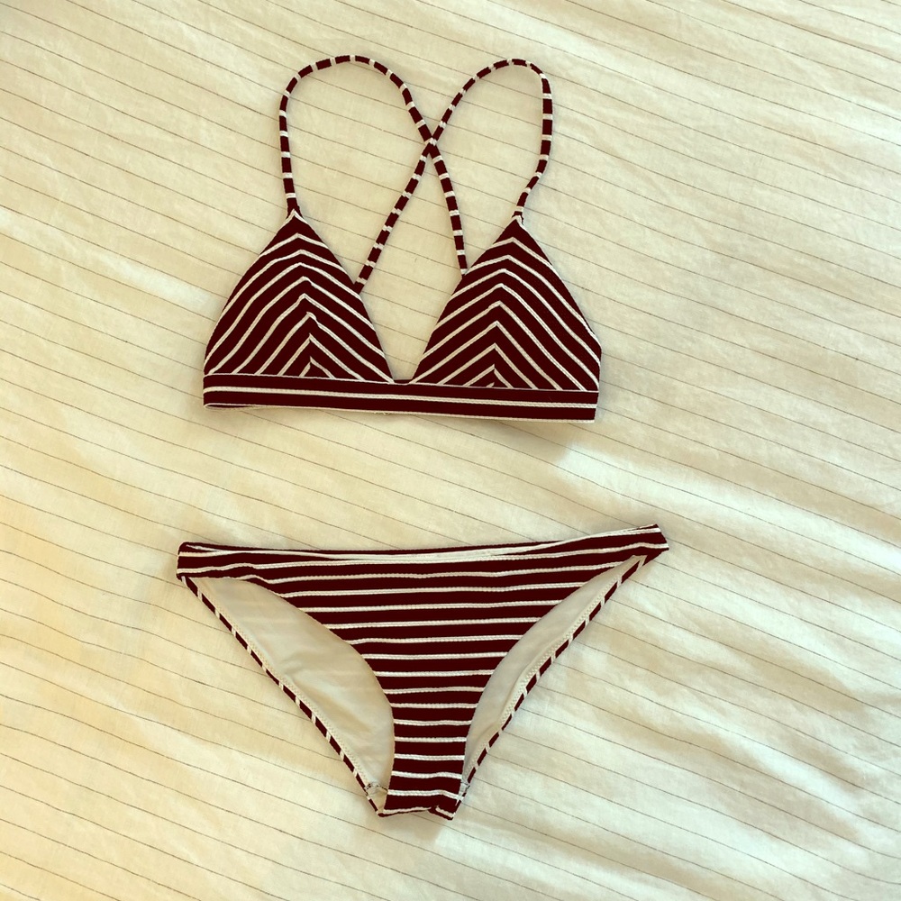 H&M striped bikini